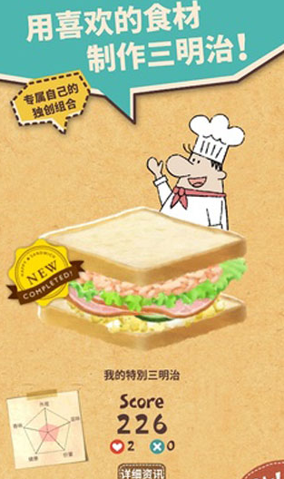 快乐三明治咖啡店游戏