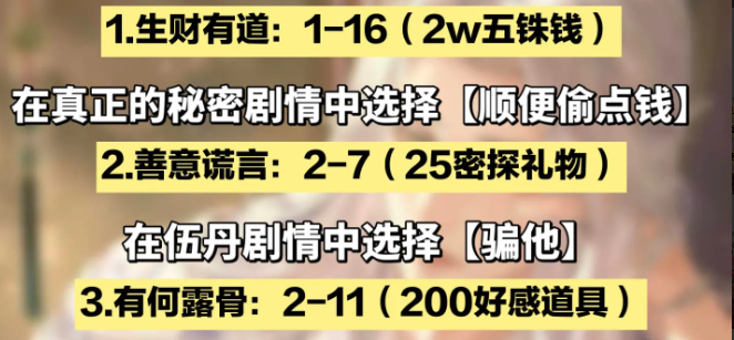 如鸢主线剧情秘藏成就解锁方法-如鸢主线剧情秘藏成就有哪些奖励